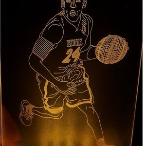 Kobe Bryant  Lakers Basketball Player LED Light Art